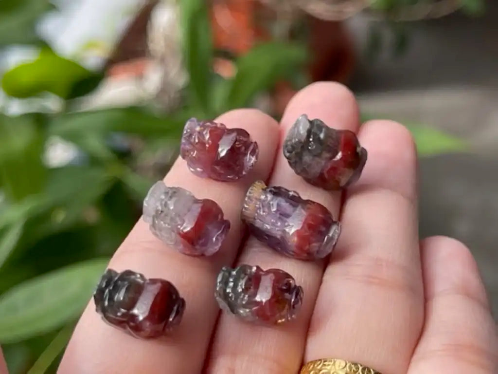 Canada Auralite 23 Pixiu Loose Bead High A Grade 100% Natural Crystal Gemstone - JING WEN CRYSTAL