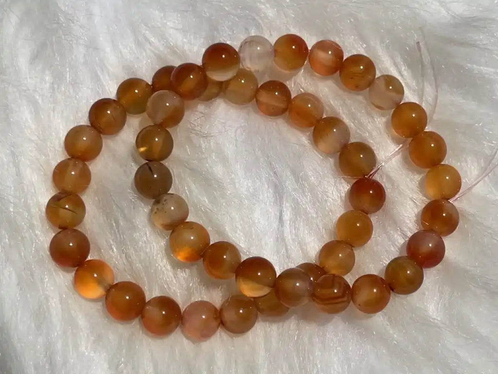 India Carnelian Bracelet A Grade 100% Natural Crystal Gemstone - JING WEN CRYSTAL