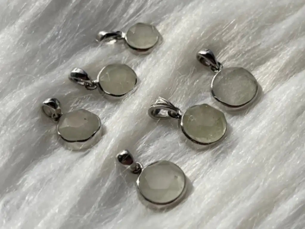 Libya Gold Tektite Pendant A Grade in Silver 925 100% Natural Crystal Gemstone - JING WEN CRYSTAL