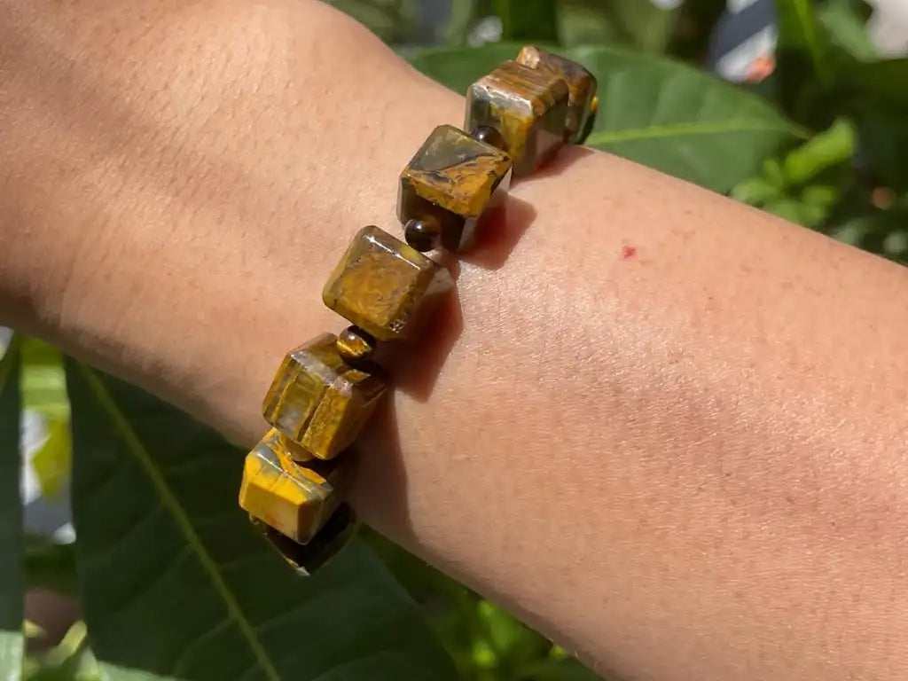 Africa Pietersite Bracelet A Grade 100% Natural Crystal Gemstone - JING WEN CRYSTAL