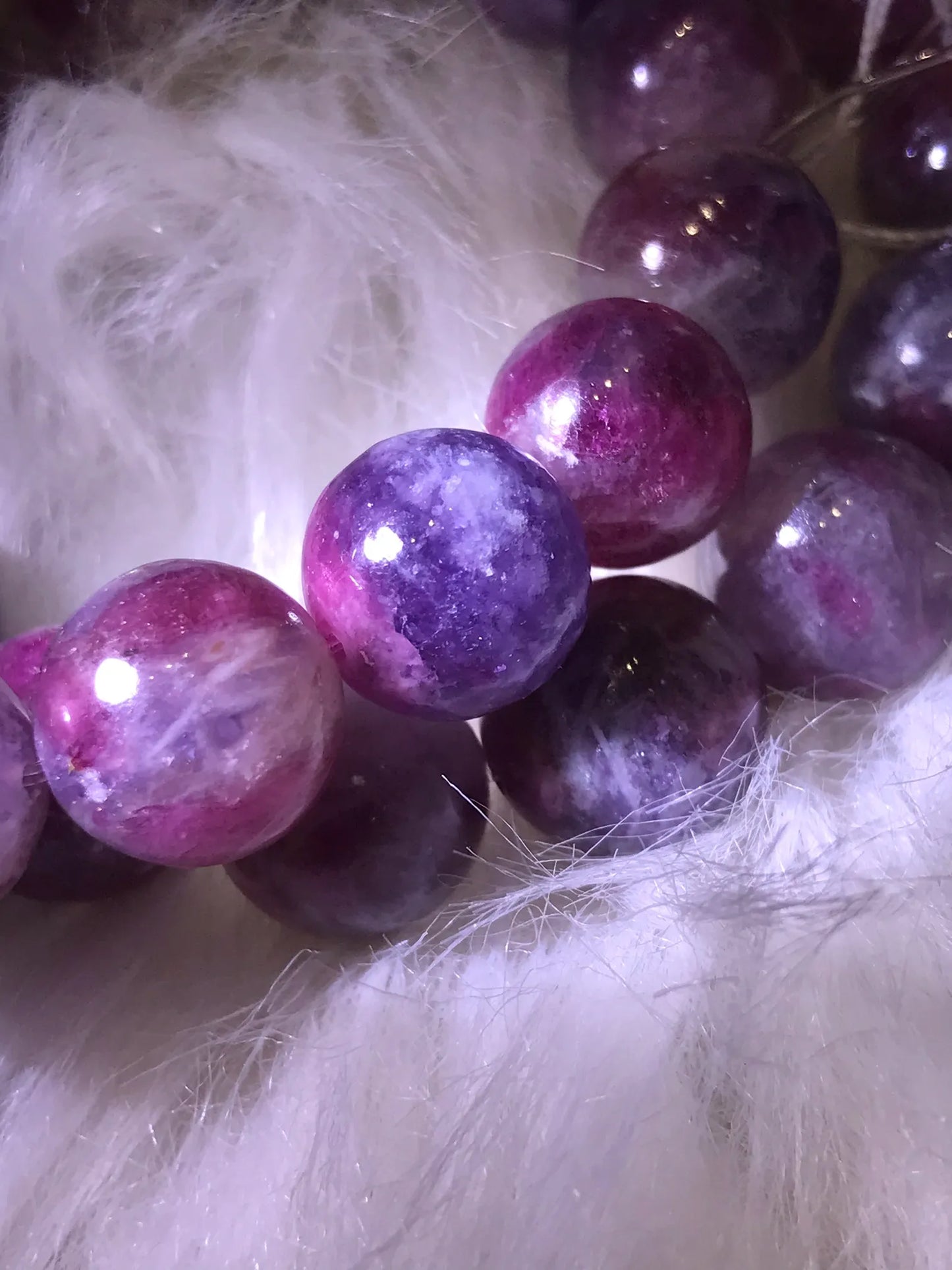 South Africa Pink Lavendar Tourmaline Bracelet A Grade 100% Natural Crystal Gemstone