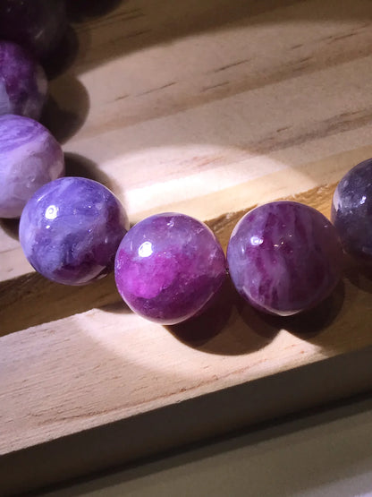 South Africa Pink Lavendar Tourmaline Bracelet A Grade 100% Natural Crystal Gemstone