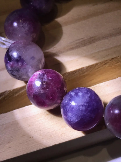 South Africa Pink Lavendar Tourmaline Bracelet A Grade 100% Natural Crystal Gemstone