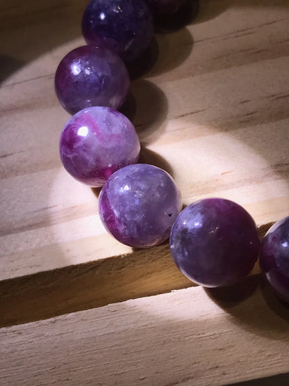 South Africa Pink Lavendar Tourmaline Bracelet A Grade 100% Natural Crystal Gemstone