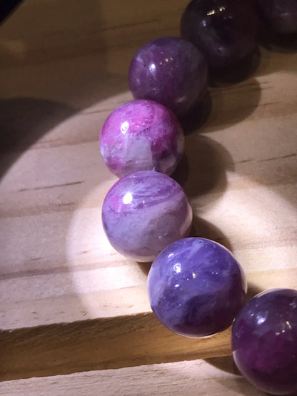 South Africa Pink Lavendar Tourmaline Bracelet A Grade 100% Natural Crystal Gemstone