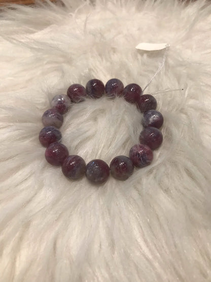South Africa Pink Lavendar Tourmaline Bracelet A Grade 100% Natural Crystal Gemstone