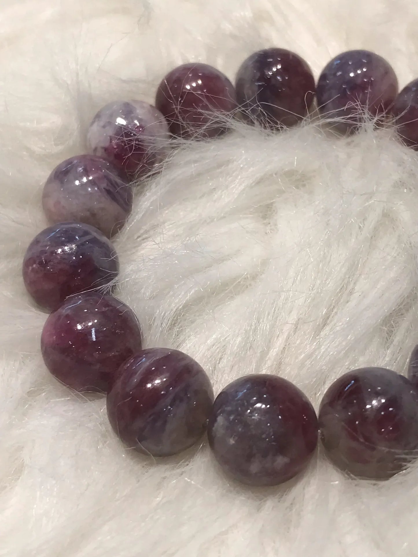 South Africa Pink Lavendar Tourmaline Bracelet A Grade 100% Natural Crystal Gemstone