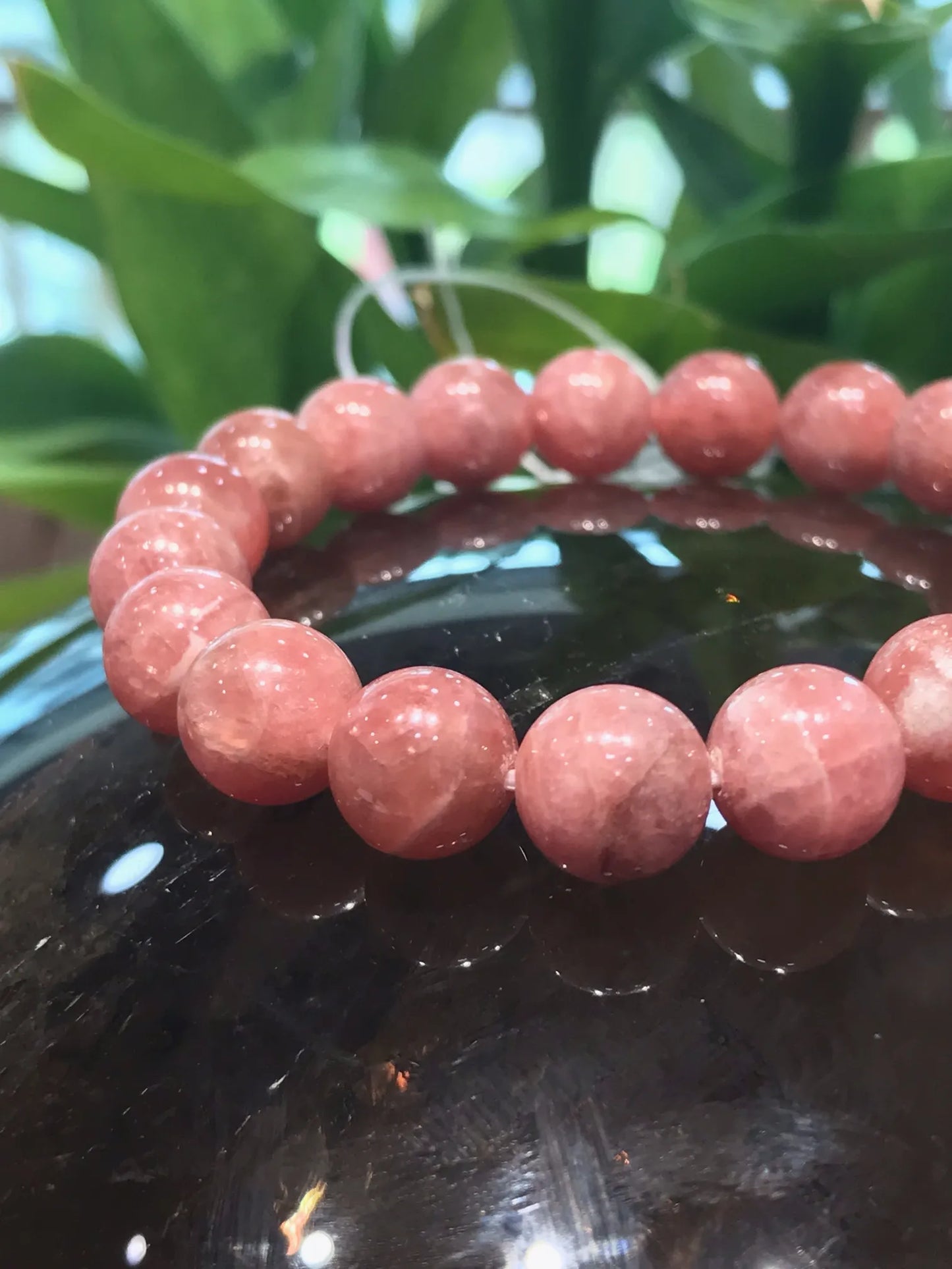 Argentina Rhodochrosite 8-9mm Bracelet A Grade 100% Natural Crystal Gemstone