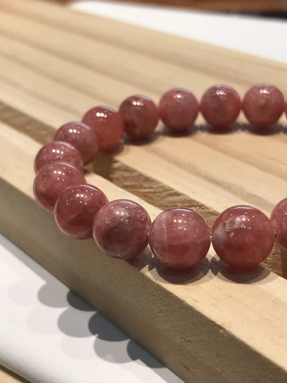 Argentina Rhodochrosite 8-9mm Bracelet A Grade 100% Natural Crystal Gemstone