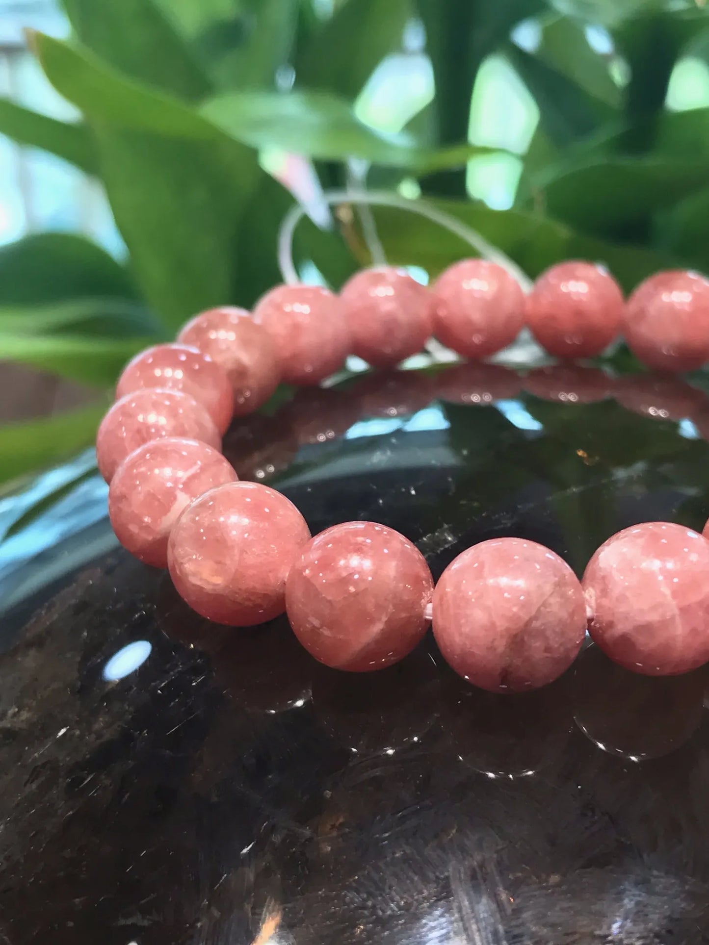 Argentina Rhodochrosite 8-9mm Bracelet A Grade 100% Natural Crystal Gemstone