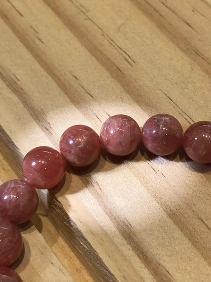 Argentina Rhodochrosite 8-9mm Bracelet A Grade 100% Natural Crystal Gemstone