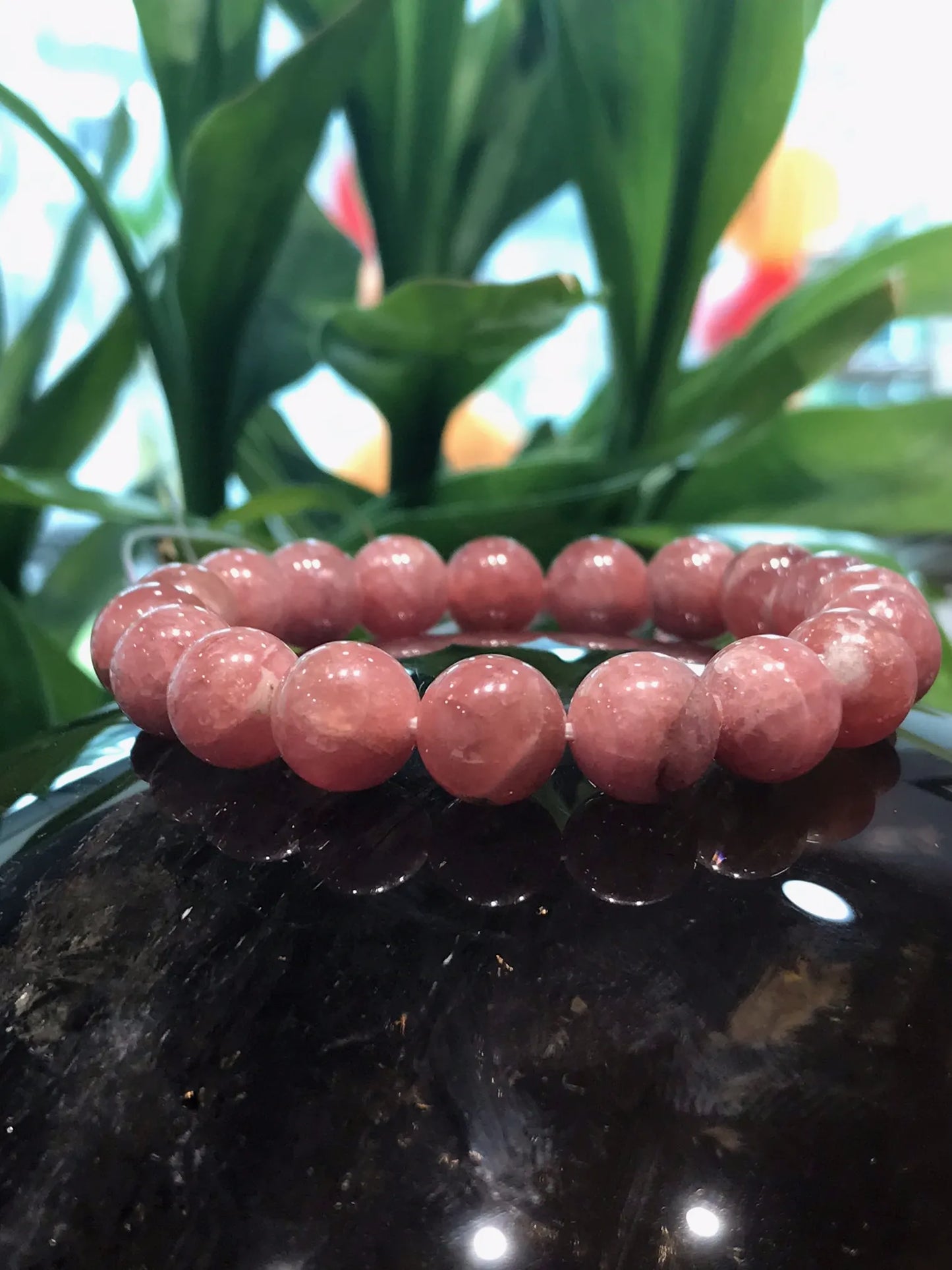 Argentina Rhodochrosite 8-9mm Bracelet A Grade 100% Natural Crystal Gemstone