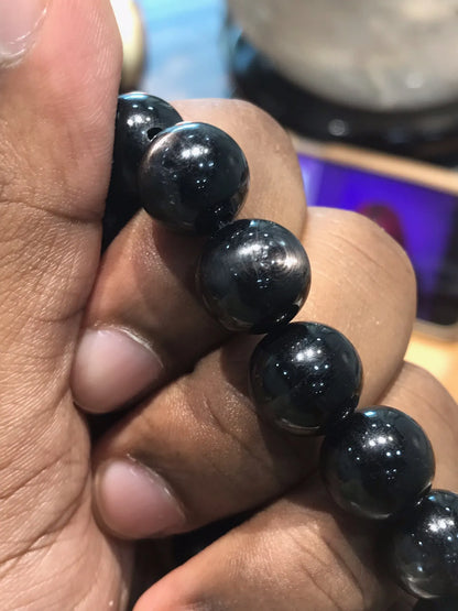 Australia Hypersthene Bracelet 11-12mm A Grade 100% Natural Crystal Gemstone