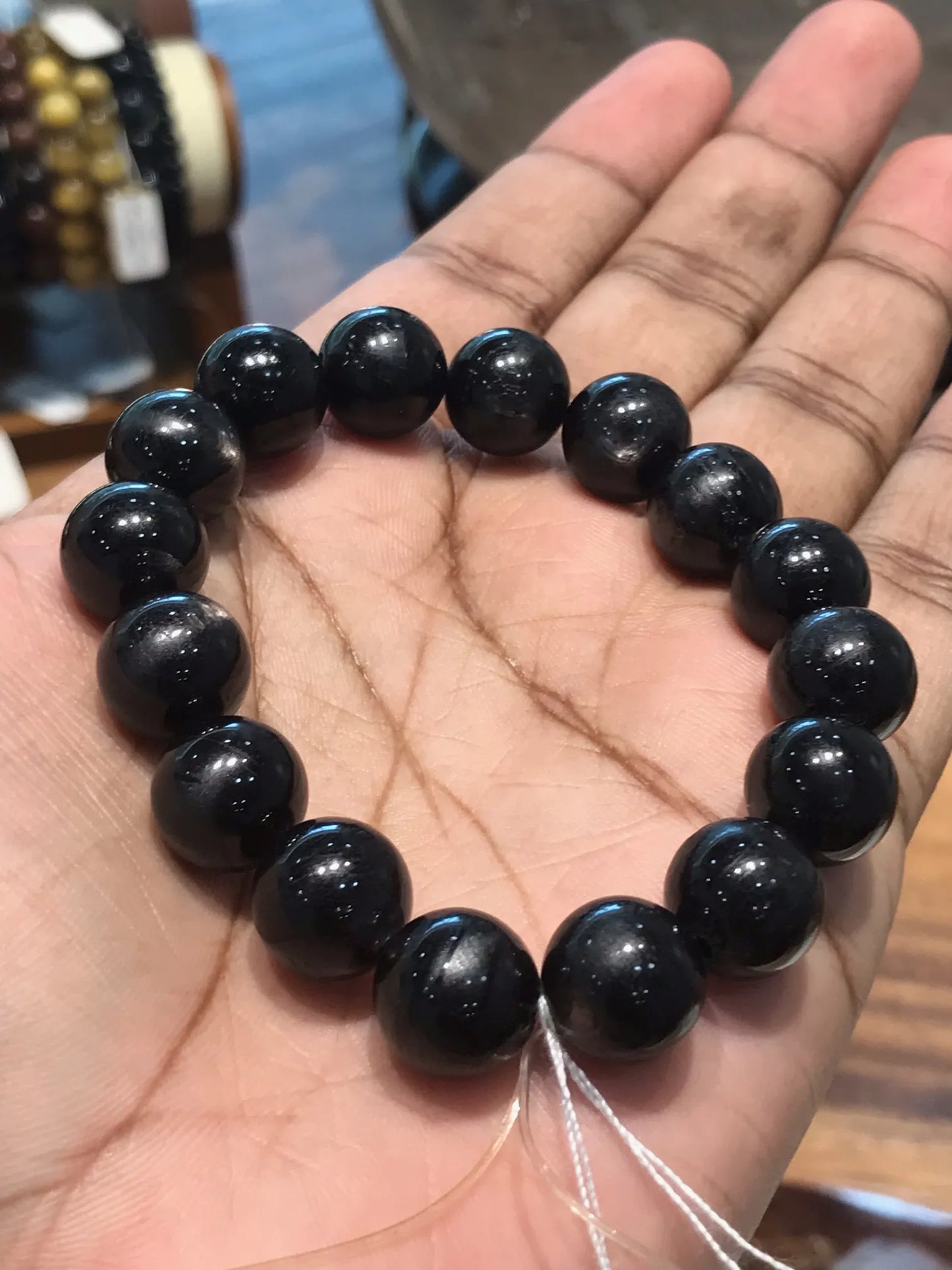 Australia Hypersthene Bracelet 11-12mm A Grade 100% Natural Crystal Gemstone