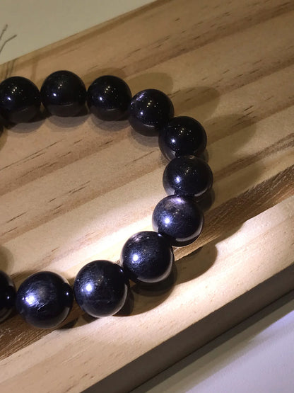 Australia Hypersthene Bracelet 11-12mm A Grade 100% Natural Crystal Gemstone