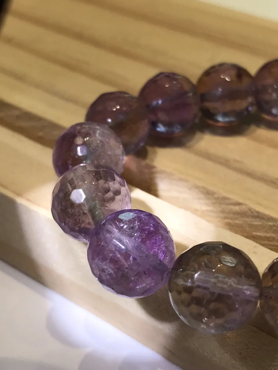 Bolivia Ametrine Faceted Bracelet A Grade 100% Natural Crystal Gemstone