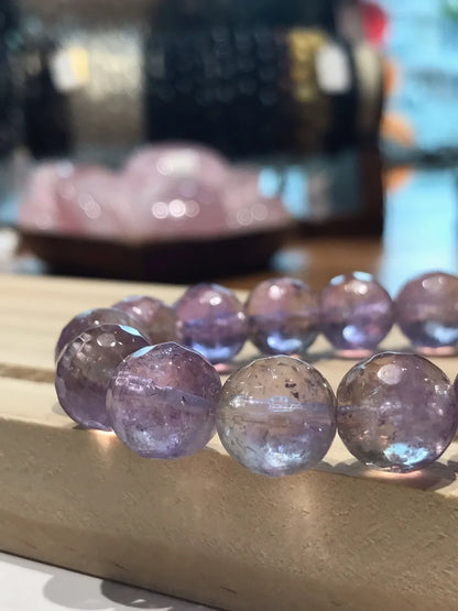 Bolivia Ametrine Faceted Bracelet A Grade 100% Natural Crystal Gemstone