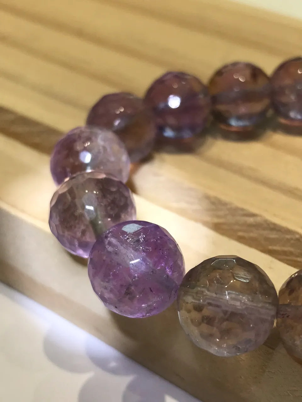 Bolivia Ametrine Faceted Bracelet A Grade 100% Natural Crystal Gemstone