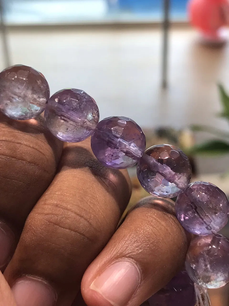 Bolivia Ametrine Faceted Bracelet A Grade 100% Natural Crystal Gemstone