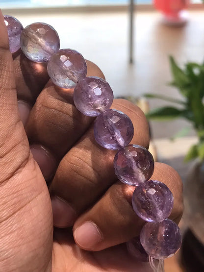 Bolivia Ametrine Faceted Bracelet A Grade 100% Natural Crystal Gemstone