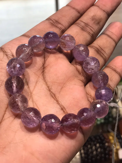 Bolivia Ametrine Faceted Bracelet A Grade 100% Natural Crystal Gemstone