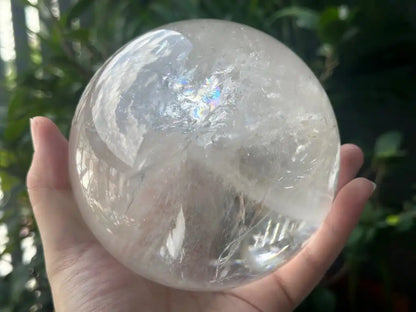 Brazil Clear Quartz Sphere Ball 100% Natural Crystal Gemstone - JING WEN CRYSTAL