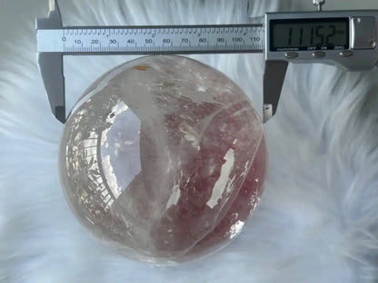 Brazil Clear Quartz Sphere Ball 100% Natural Crystal Gemstone - JING WEN CRYSTAL