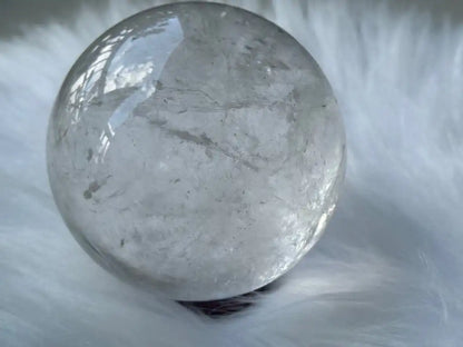 Brazil Clear Quartz Sphere Ball 100% Natural Crystal Gemstone - JING WEN CRYSTAL