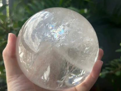 Brazil Clear Quartz Sphere Ball 100% Natural Crystal Gemstone - JING WEN CRYSTAL