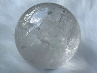 Brazil Clear Quartz Sphere Ball 100% Natural Crystal Gemstone - JING WEN CRYSTAL