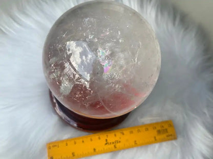 Brazil Clear Quartz Sphere Ball 100% Natural Crystal Gemstone - JING WEN CRYSTAL