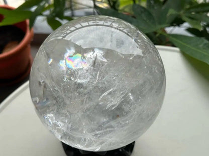 Brazil Clear Quartz Sphere Ball 100% Natural Crystal Gemstone - JING WEN CRYSTAL