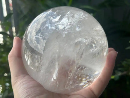 Brazil Clear Quartz Sphere Ball 100% Natural Crystal Gemstone - JING WEN CRYSTAL