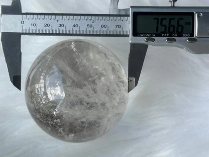 Brazil Clear Quartz Sphere Ball 100% Natural Crystal Gemstone - JING WEN CRYSTAL