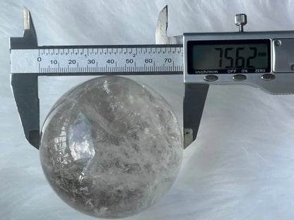 Brazil Clear Quartz Sphere Ball 100% Natural Crystal Gemstone - JING WEN CRYSTAL