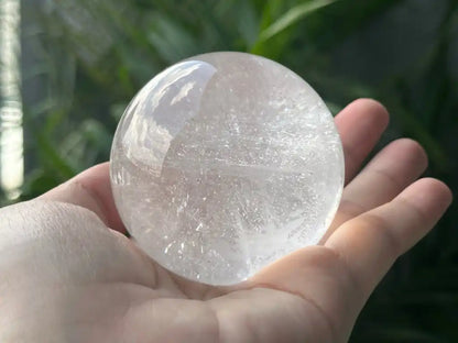 Brazil Clear Quartz Sphere Ball 100% Natural Crystal Gemstone - JING WEN CRYSTAL