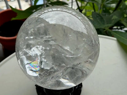 Brazil Clear Quartz Sphere Ball 100% Natural Crystal Gemstone - JING WEN CRYSTAL