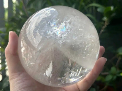 Brazil Clear Quartz Sphere Ball 100% Natural Crystal Gemstone - JING WEN CRYSTAL