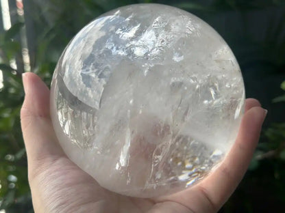 Brazil Clear Quartz Sphere Ball 100% Natural Crystal Gemstone - JING WEN CRYSTAL