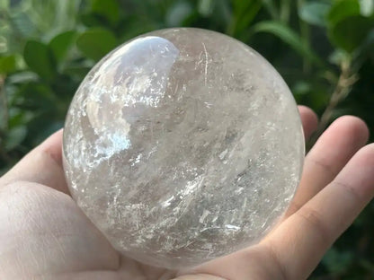 Brazil Clear Quartz Sphere Ball 100% Natural Crystal Gemstone - JING WEN CRYSTAL