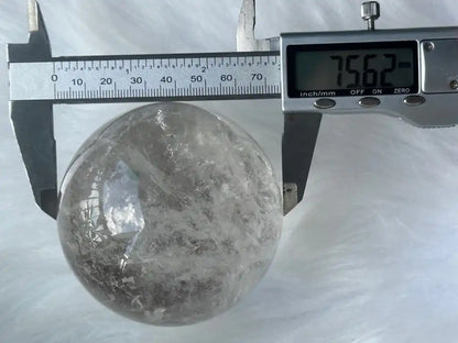 Brazil Clear Quartz Sphere Ball 100% Natural Crystal Gemstone - JING WEN CRYSTAL