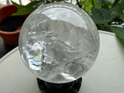 Brazil Clear Quartz Sphere Ball 100% Natural Crystal Gemstone - JING WEN CRYSTAL