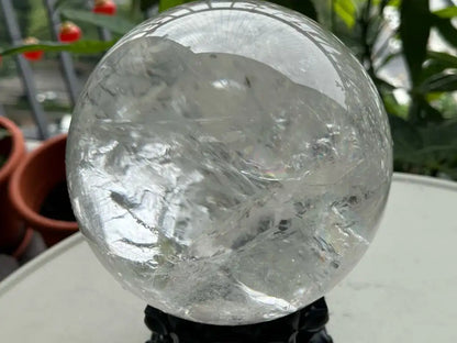 Brazil Clear Quartz Sphere Ball 100% Natural Crystal Gemstone - JING WEN CRYSTAL