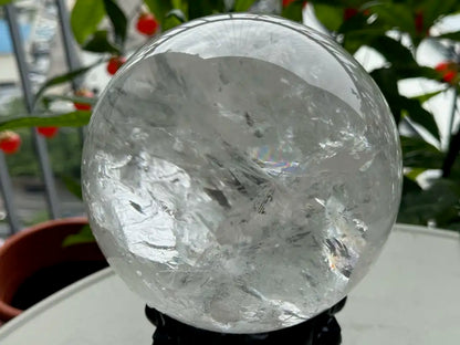 Brazil Clear Quartz Sphere Ball 100% Natural Crystal Gemstone - JING WEN CRYSTAL