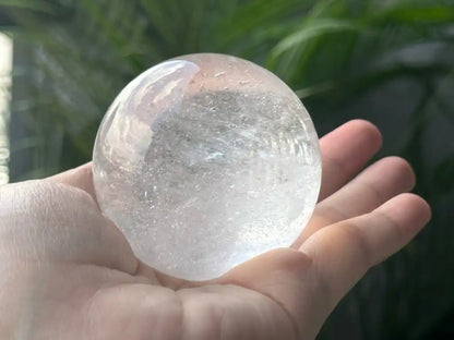 Brazil Clear Quartz Sphere Ball 100% Natural Crystal Gemstone - JING WEN CRYSTAL