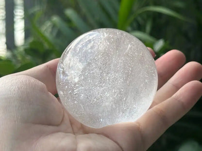 Brazil Clear Quartz Sphere Ball 100% Natural Crystal Gemstone - JING WEN CRYSTAL