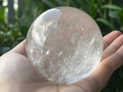 Brazil Clear Quartz Sphere Ball 100% Natural Crystal Gemstone - JING WEN CRYSTAL