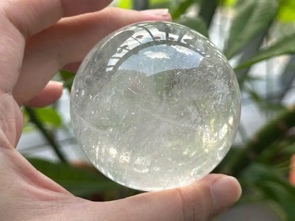 Brazil Clear Quartz Sphere Ball 100% Natural Crystal Gemstone - JING WEN CRYSTAL