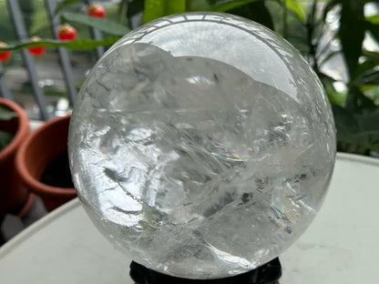 Brazil Clear Quartz Sphere Ball 100% Natural Crystal Gemstone - JING WEN CRYSTAL