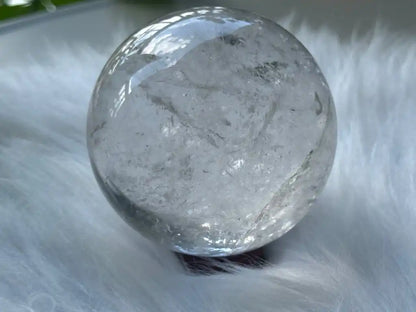 Brazil Clear Quartz Sphere Ball 100% Natural Crystal Gemstone - JING WEN CRYSTAL